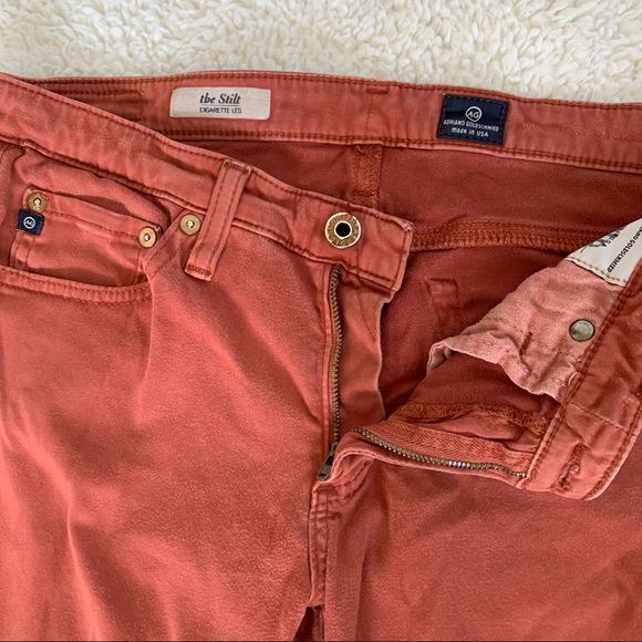 AG Jeans - The Stilt Cigarette Leg Burnt Orange - Picture 4 of 8